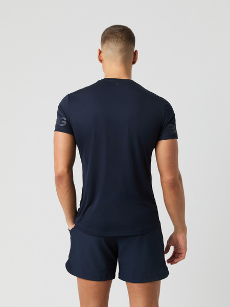 Björn Borg Light T-shirt i marinblått – lätt funktionströja – baksida