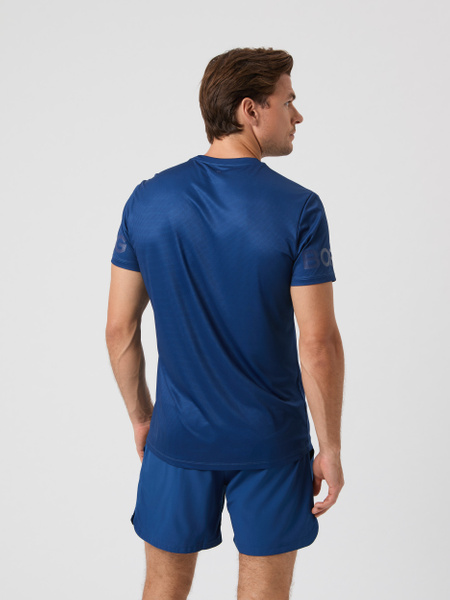 Björn Borg Light T-shirt – blå lätt tränings-t-shirt – baksida
