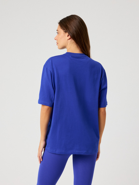 Björn Borg Studio Oversized – blå t-shirt för dam – baksida