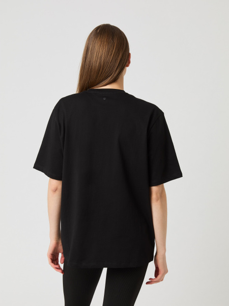 Björn Borg Studio oversized t-shirt i återvunnet material i svart – baksida