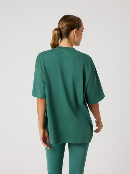 Björn Borg Studio Oversized T-shirt – grön t-shirt med lös passform – baksida