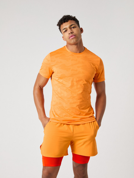 Björn Borg Borg Performance t-shirt i orange för herr – baksida
