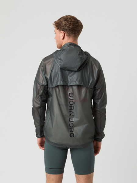 Björn Borg Running Jacket i grönt – lätt löparjacka – baksida