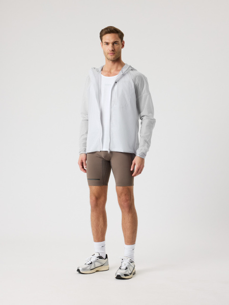 Björn Borg Running Jacket – lätt löparjacka i vitt för herr – baksida