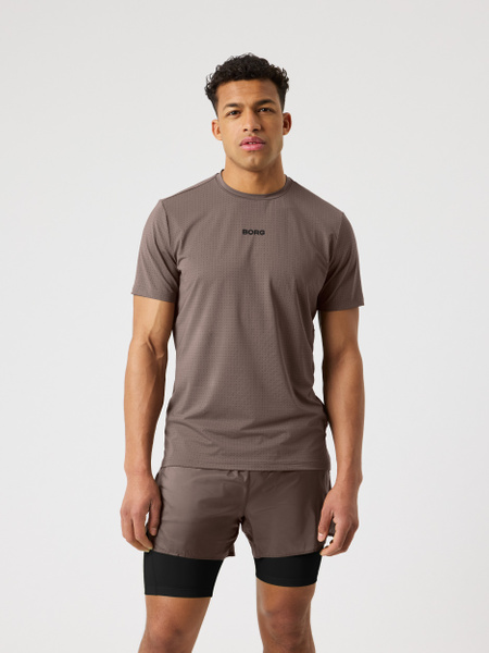Björn Borg Borg Running Perforated T-shirt Brun, XXL | Apparel & Accessories - Clothing - Activewear | ModeLejon