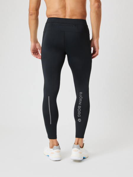 Björn Borg Borg Running Tights – svarta löpartights herr – baksida