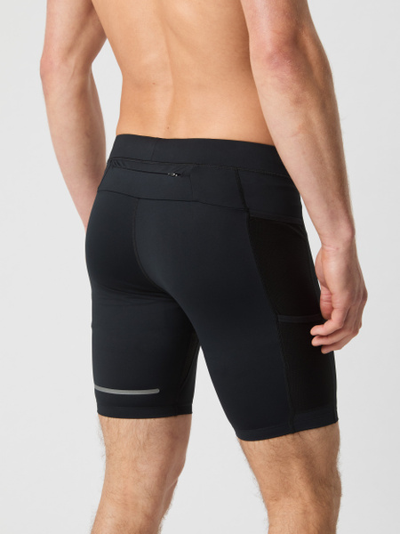 Björn Borg Running Short Tights med fickor, svart – baksida