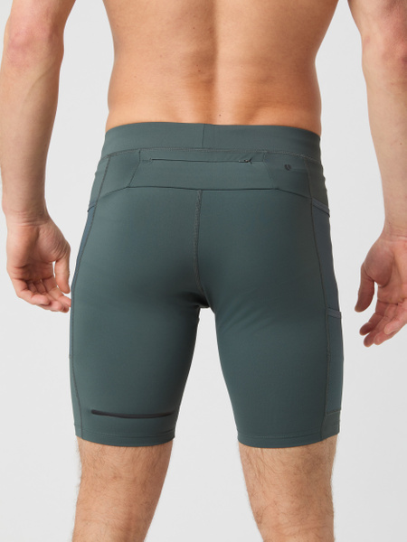 Björn Borg Running short tights i grönt med fickor – baksida