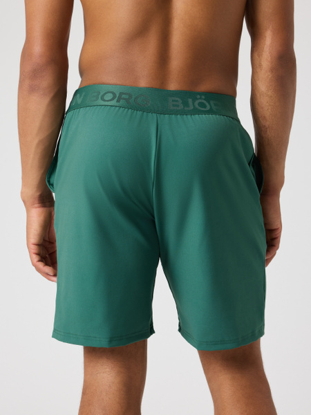 Björn Borg Shorts 9 tum i grönt med stretch – baksida