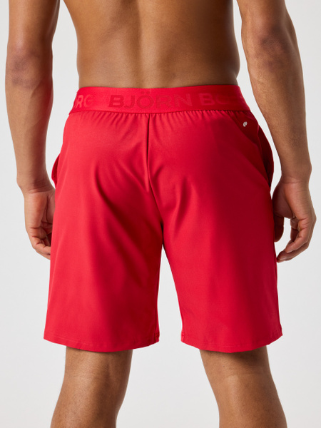 Björn Borg shorts 9 tum i rött – lätt 4-vägs stretch i röd – baksida