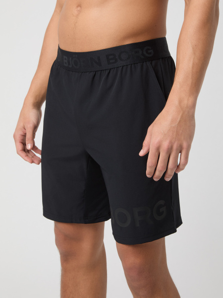 Björn Borg shorts 9 tum i svart med 4-vägsstretch – baksida