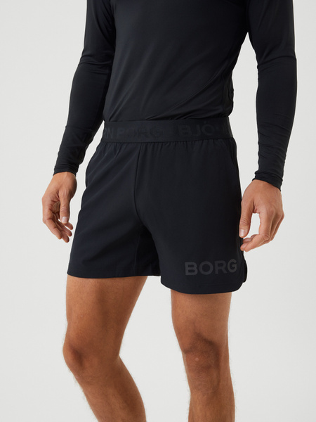 Björn Borg shorts 6″ i svart med stretch – baksida