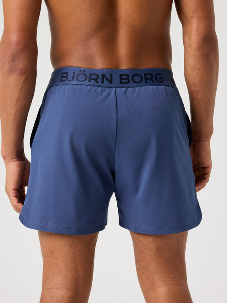 Björn Borg shorts 6 tum i blått med 4-vägsstretch – baksida