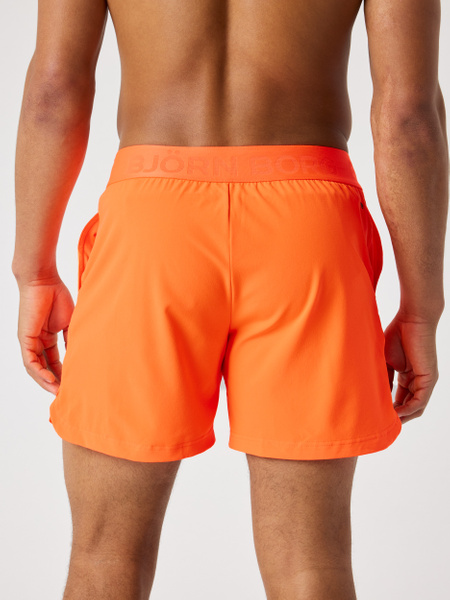 Björn Borg shorts 6 tum i orange – 4-vägs stretch – baksida