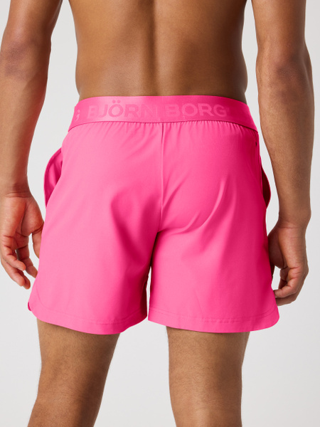 Björn Borg shorts 6 tum i 4-vägs stretch, rosa – baksida