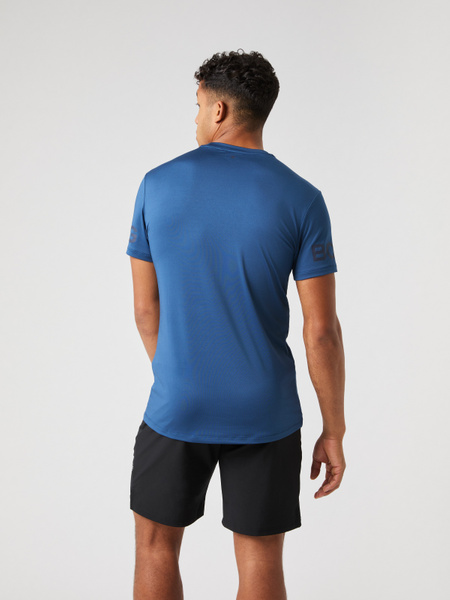 Björn Borg T-shirt i blått – mjuk träningströja – baksida