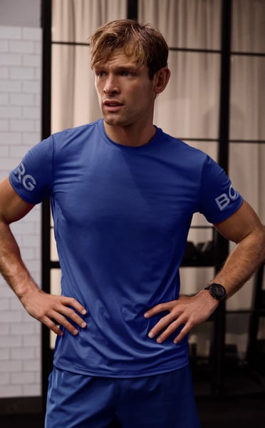 Björn Borg Borg T shirt Blauw, XXL