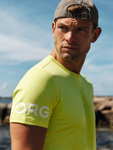 Björn Borg Borg T shirt Geel, L