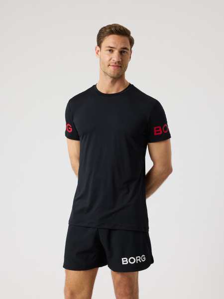Björn Borg Borg T-shirt Svart, XXL | Apparel & Accessories - Clothing - Shirts & Tops | ModeLejon