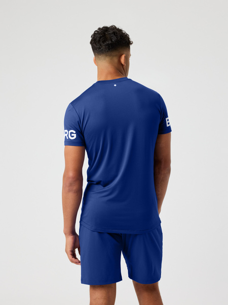 Björn Borg tränings-t-shirt i blått för herr – baksida
