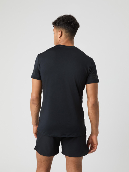 Björn Borg Borg T-shirt svart – tränings-t-shirt med stretch – baksida