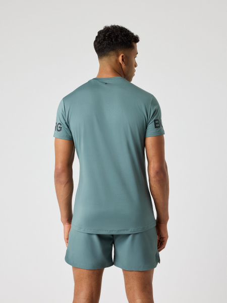 Björn Borg Borg T-shirt grön – tränings-t-shirt med stretch – baksida
