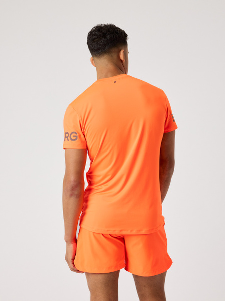 Björn Borg tränings-t-shirt i orange – baksida