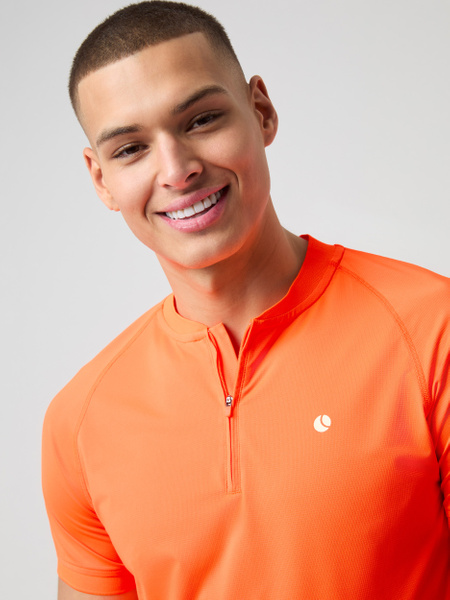 Björn Borg Ace zip-piké i orange med tennislogga – baksida