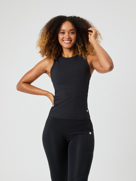 Björn Borg Ace Pocket Ribbed Tank Top Zwart, XL