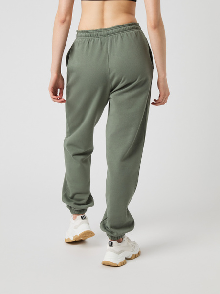Björn Borg Studio oversize sweatpants för dam, grön – baksida