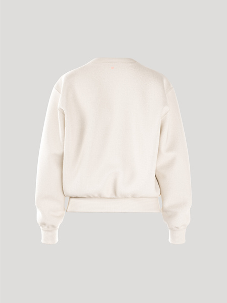 Björn Borg Essential sweatshirt i vitt – baksida