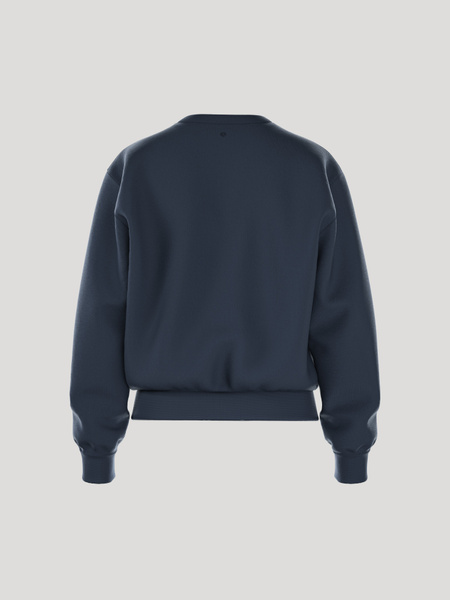 Björn Borg Essential sweatshirt i mjuk fleece, marinblå – baksida