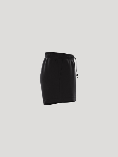 Björn Borg Essential 1 sweatshorts i mjuk fleece – dam i svart – baksida
