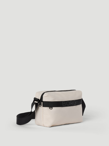 Björn Borg Classic Crossover Bag – smidig axelväska i vitt – baksida