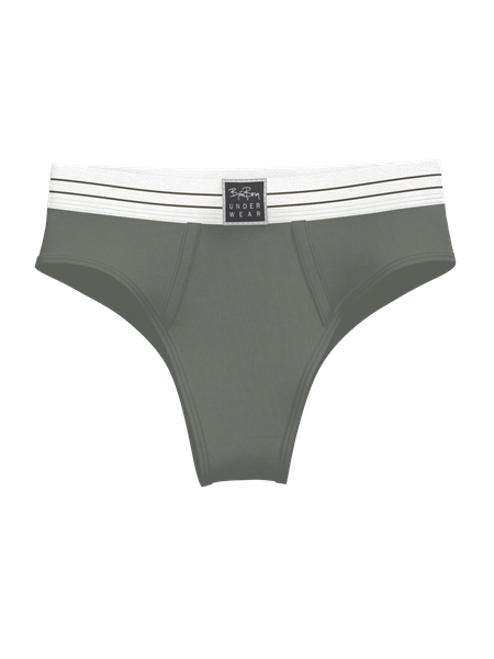 Björn Borg Original highwaist trosor 2-pack i ekobomull i grön – baksida