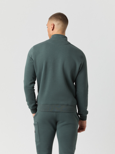 Björn Borg Centre half zip-tröja i mjuk fleece, grön – baksida