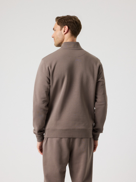 Björn Borg Centre half-zip tröja för herr, brun – baksida