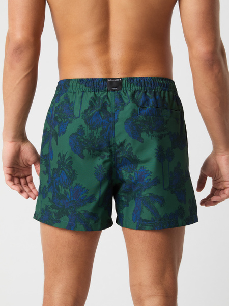 Björn Borg Print badshorts i Repreve-tyg, grön – baksida