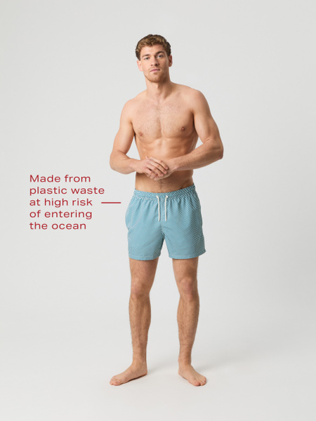 Björn Borg Borg Print Swim Shorts Blauw, S