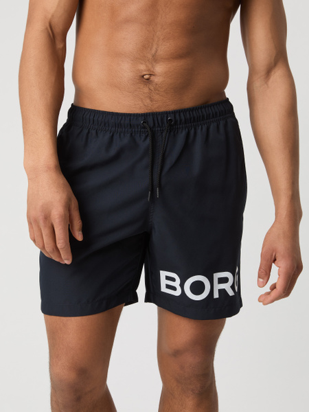 Björn Borg Swim Shorts i marinblått – klassiska badshorts herr – baksida