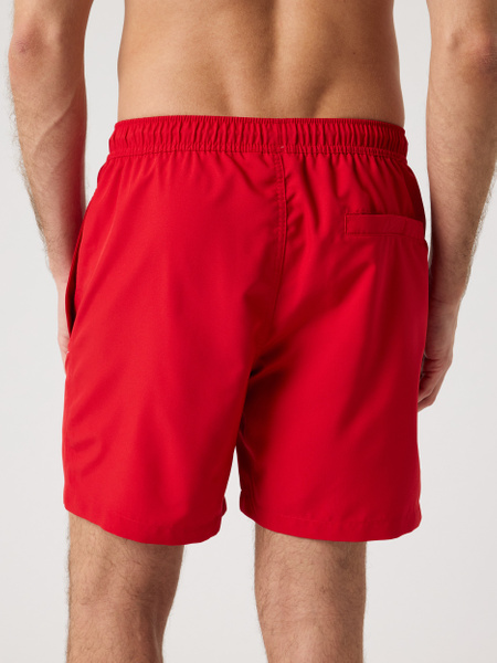 Björn Borg badshorts herr med logotryck – röd – baksida
