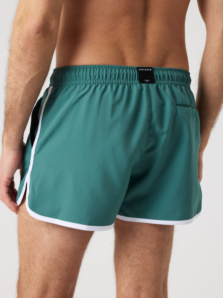 Björn Borg Retro badshorts i grönt – slim fit – baksida