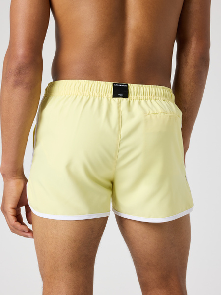 Björn Borg Retro badshorts i gult, snabbtorkande – baksida