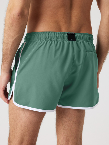 Björn Borg Borg Retro badshorts i grönt för herr – baksida