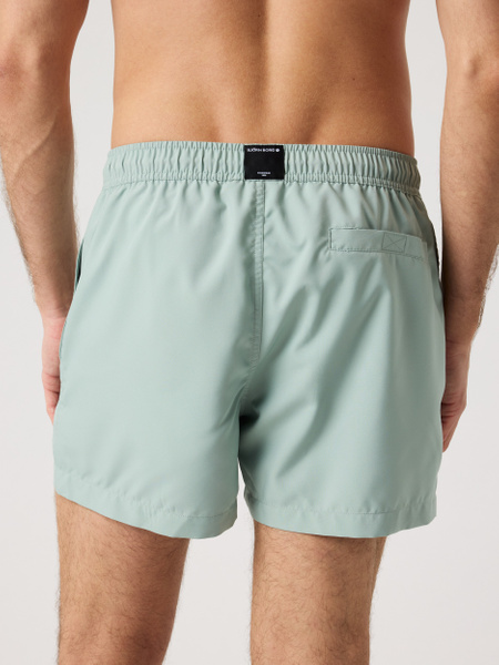 Björn Borg Solid badshorts i grönt med lös passform – baksida