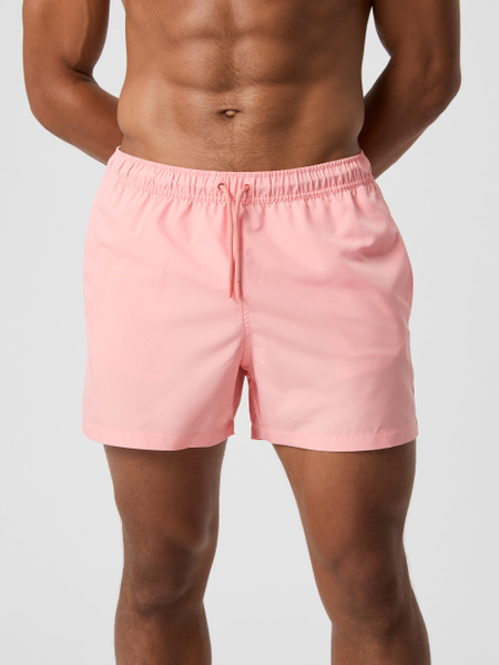 Björn Borg Solid Swim Shorts – rosa enfärgade badshorts – baksida