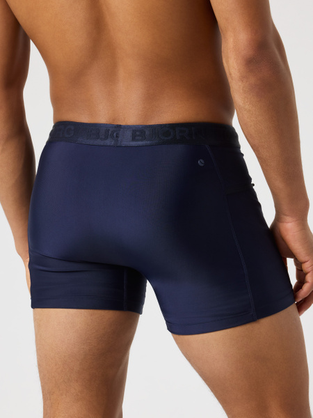 Björn Borg stretchiga badshorts herr – marinblå – baksida