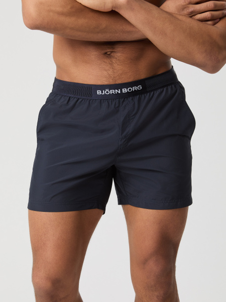 Björn Borg Premium Swim Shorts marinblå – mjuka badshorts – baksida