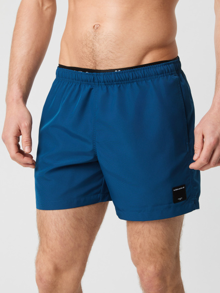 Björn Borg Elastic badshorts i blått med logoresår – baksida