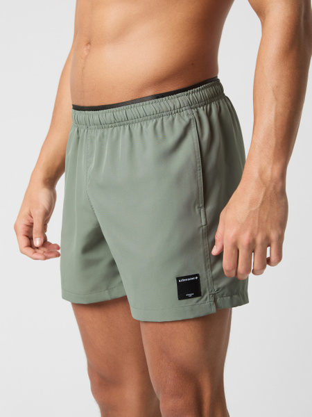 Björn Borg Elastic badshorts i grönt med kort längd – baksida